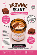 Vela aroma BROWNIE