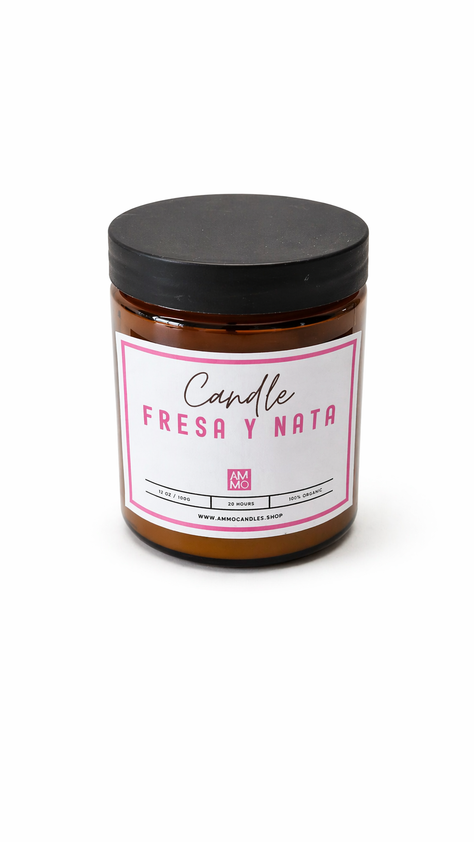 Vela aroma FRESA Y NATA