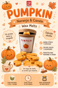 WAX MELTS PUMKIN Naranja y Canela | 100g