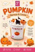 Vela PUMKIN aroma naranja y canela | 260g