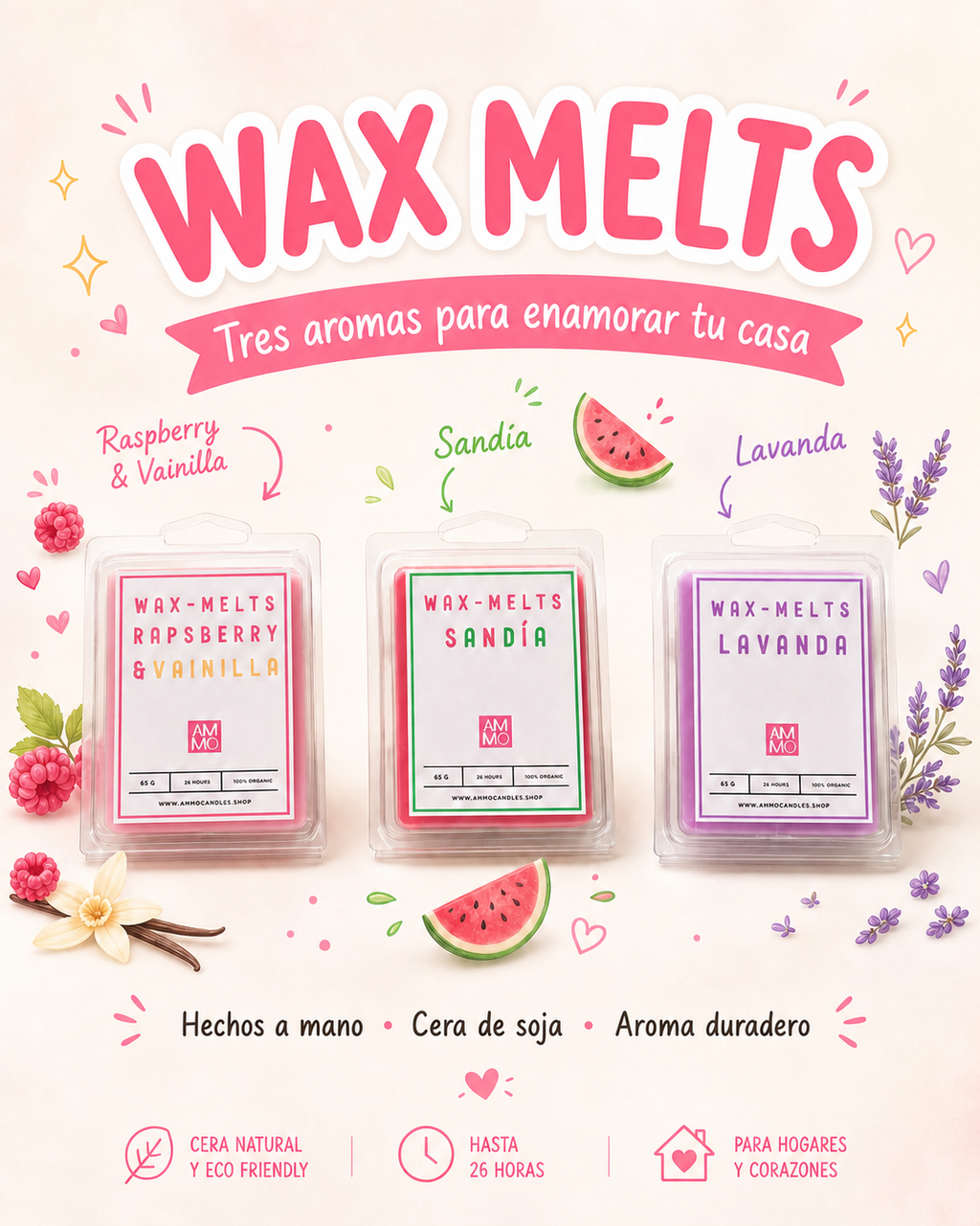 WAX MELTS |PACK 3 EXPLOSIÓN DE AROMAS