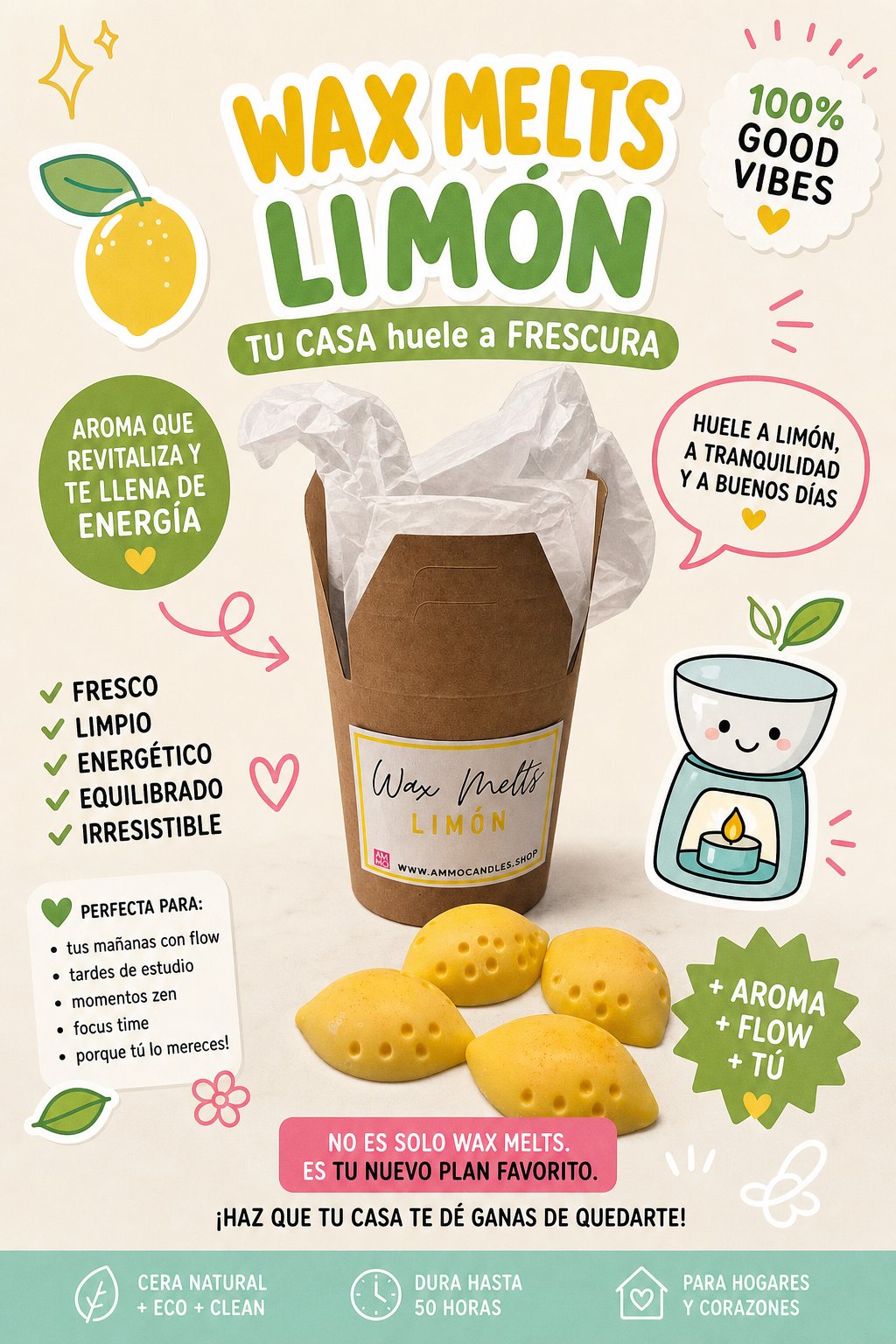 WAX MELTS Limón | 50g