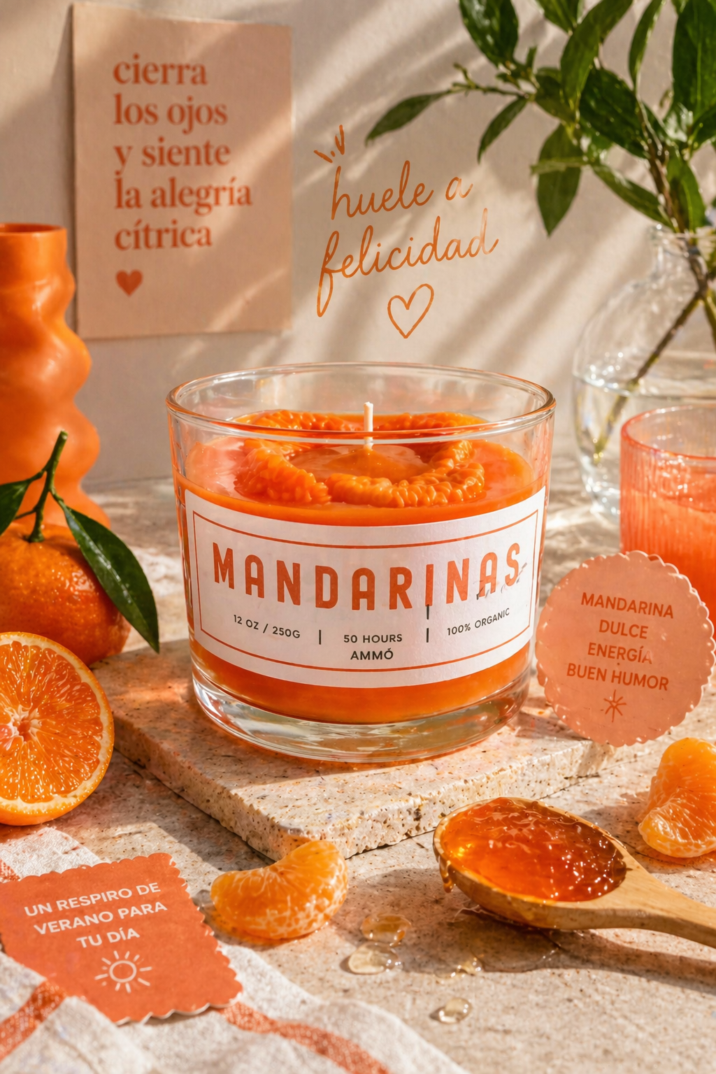 Vela TARTA DE MANDARINA | 130g