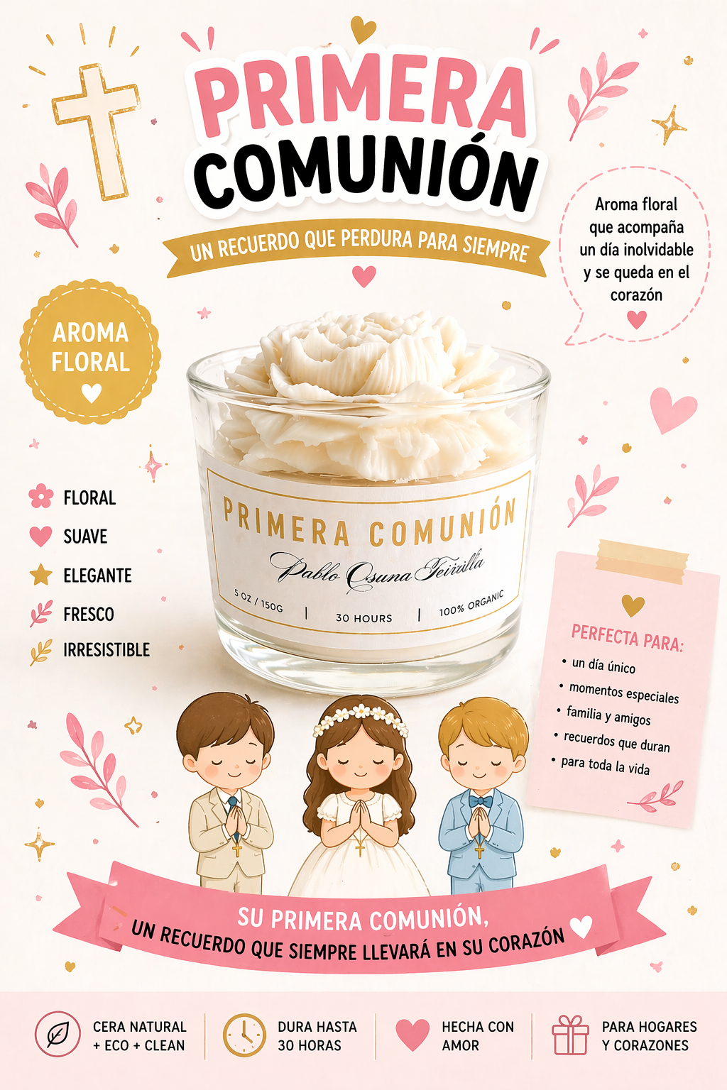 Vela PRIMERA COMUNIÓN | 150g