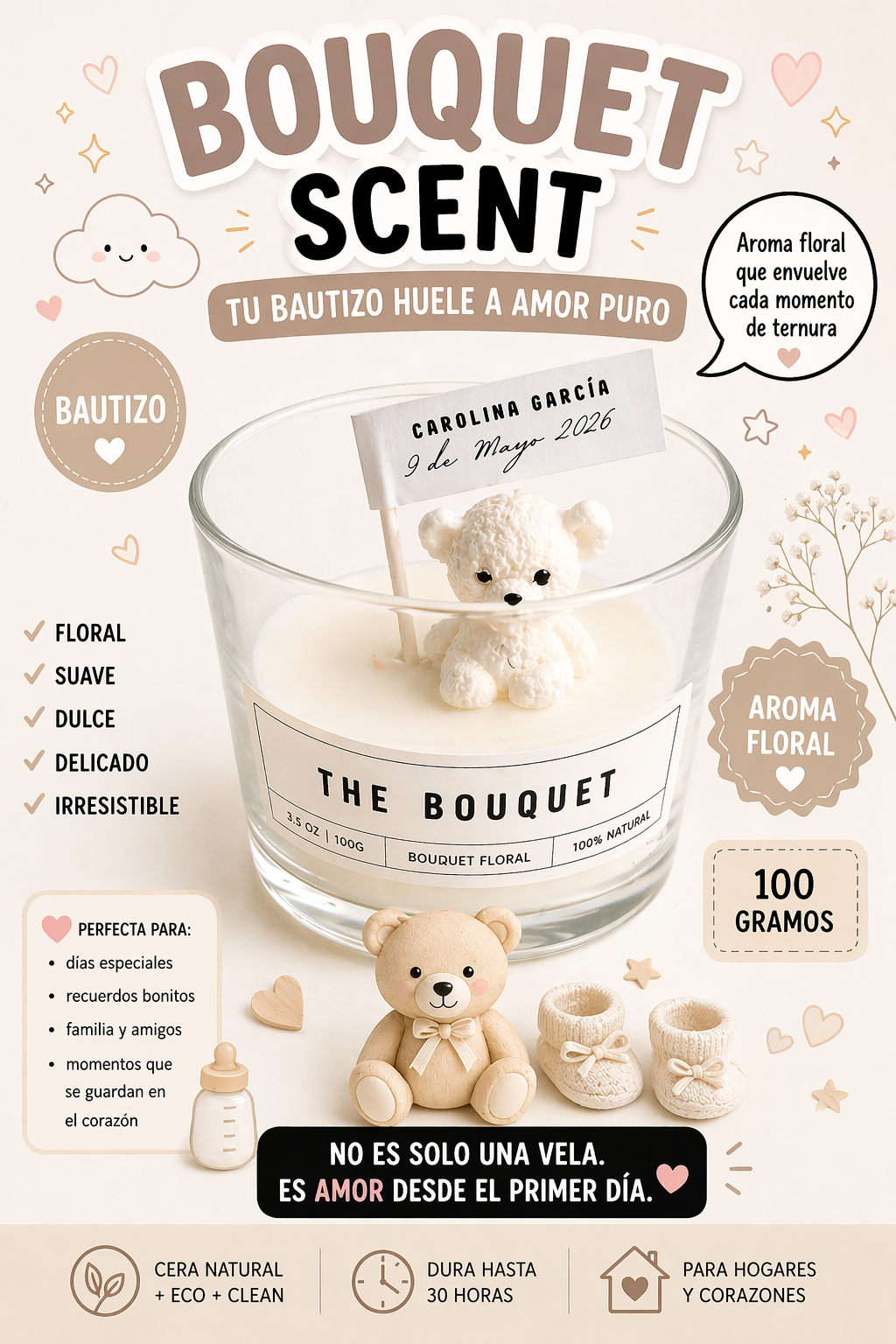 Vela BAUTIZO | 100g