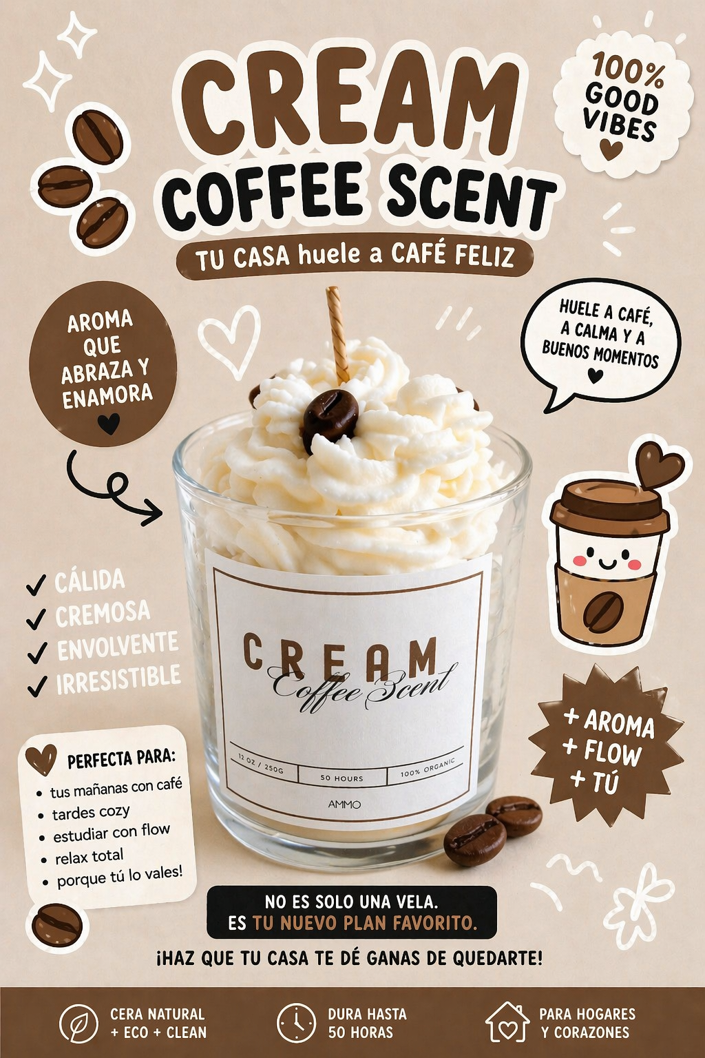 Vela CAFE CREAM | 250 g