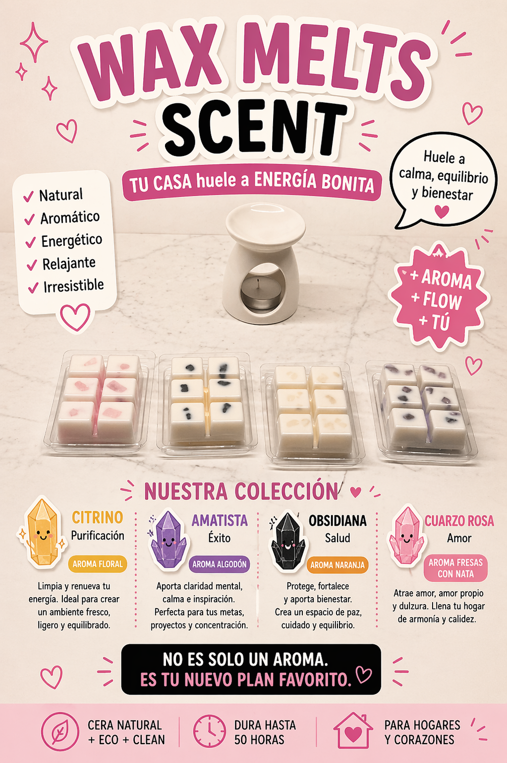 WAX MELTS |PACK 4  BIENESTAR