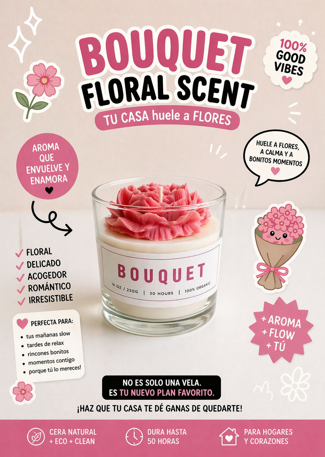 Vela THE PINK BOUQUET | 150g
